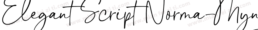 Elegant Script Norma字体转换